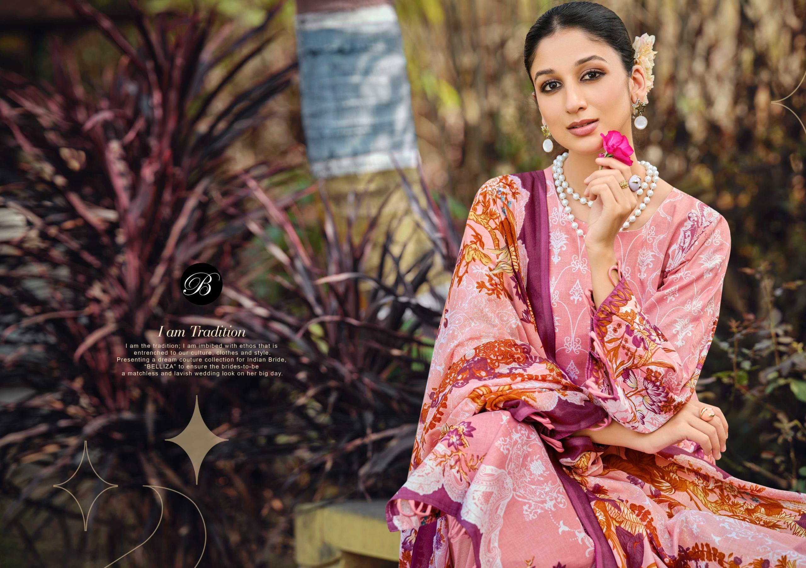 FARZANA by BelliZa DesigNer 981-001 TO 981-006 SERIES Pakistani Stylish Embroidered Pure Cotton READYMADE COLLECTION At Wholesale Price